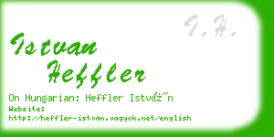 istvan heffler business card